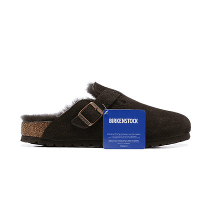 Boston Shearling-Suede Leather-Mocha