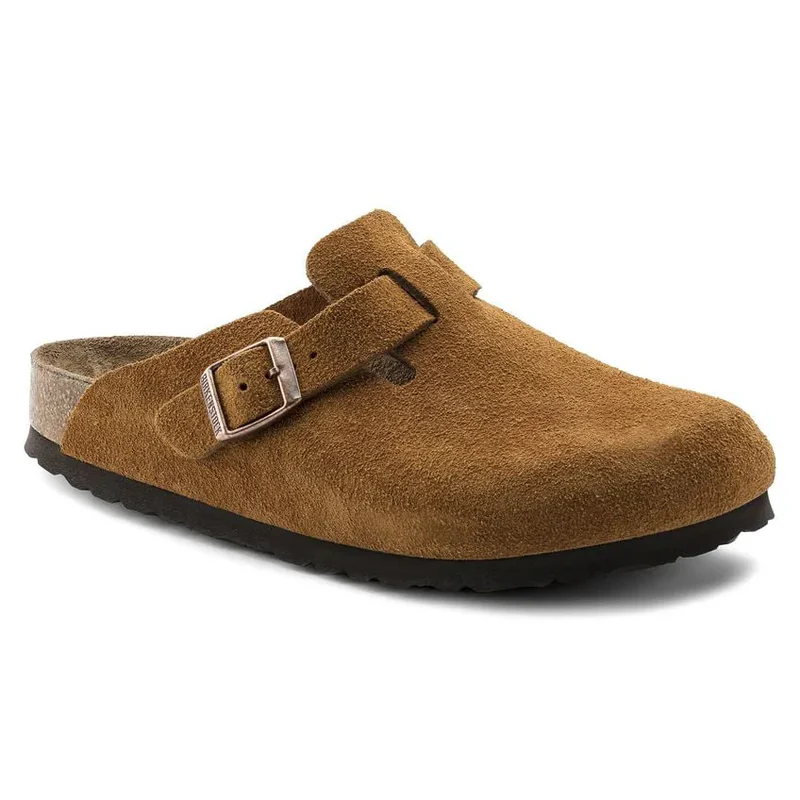 Boston Soft Footbed-Suede Leather-Mink