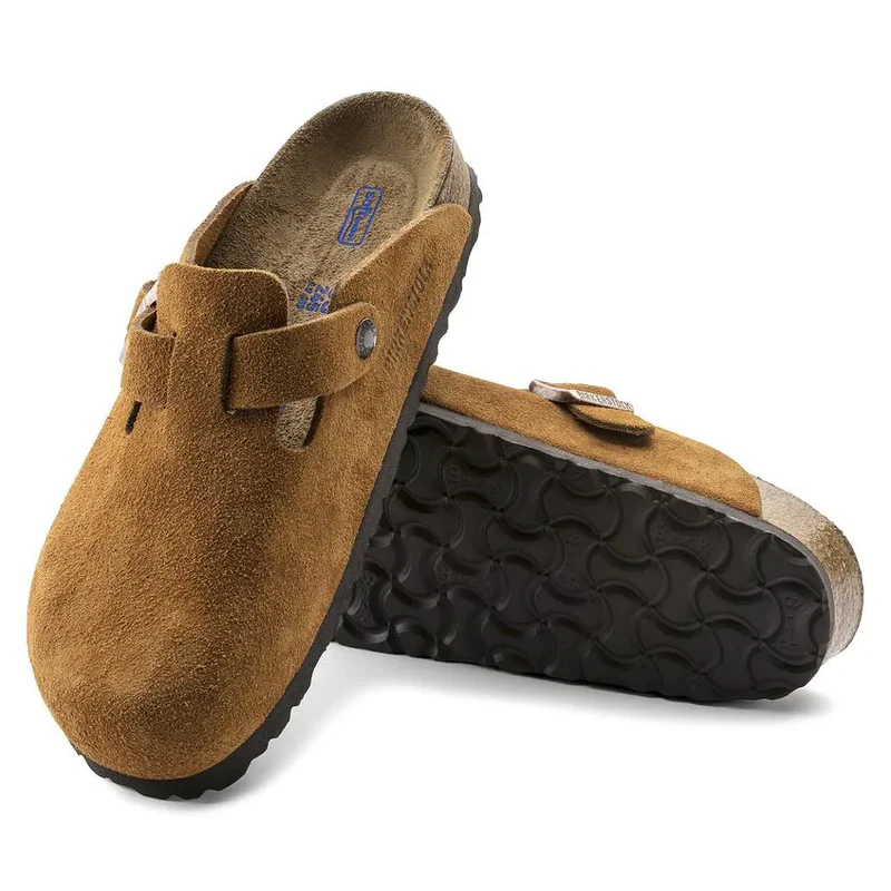 Boston Soft Footbed-Suede Leather-Mink