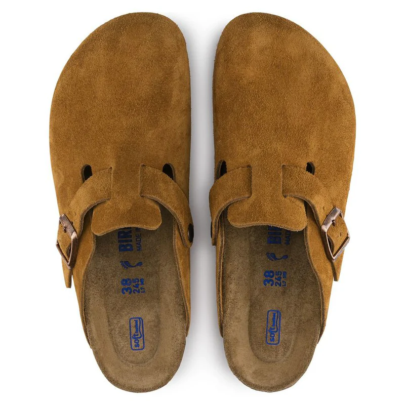 Boston Soft Footbed-Suede Leather-Mink