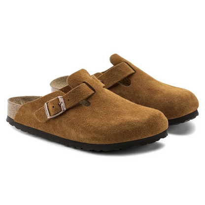 Boston Soft Footbed-Suede Leather-Mink