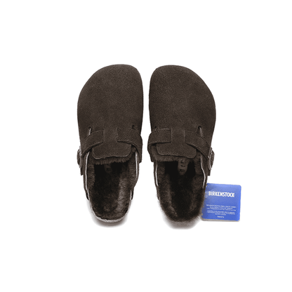 Boston Shearling-Suede Leather-Mocha