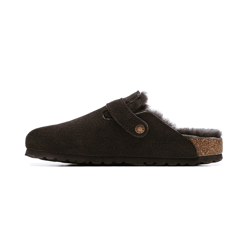 Boston Shearling-Suede Leather-Mocha