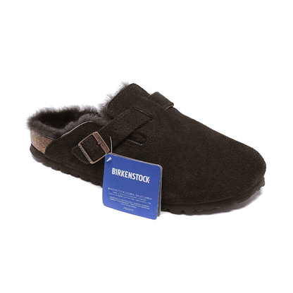 Boston Shearling-Suede Leather-Mocha