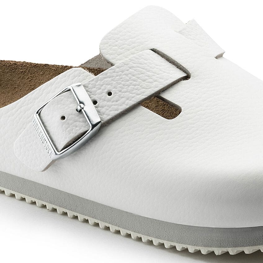 Boston Super Grip-Leather-White