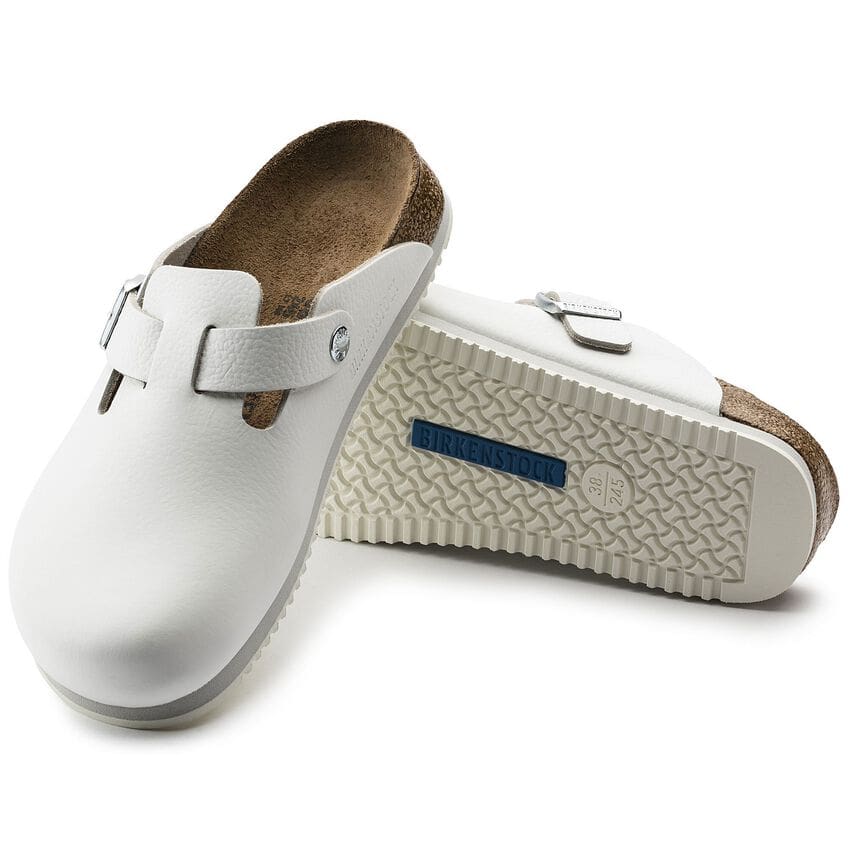 Boston Super Grip-Leather-White